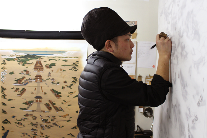 善光寺参り絵解き図制作過程