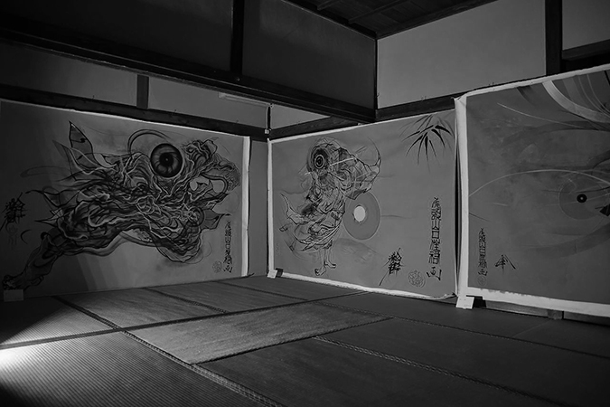 やをらむすび  OZ-尾頭-山口佳祐 即興絵画乃夜会 / Niigata, JAPAN