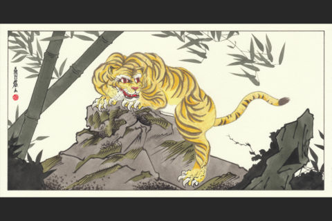 《 『新劇場版 銀魂 -吉原大炎上-』｜原画 》Acrylics on Paper / 200×400mm / 2025